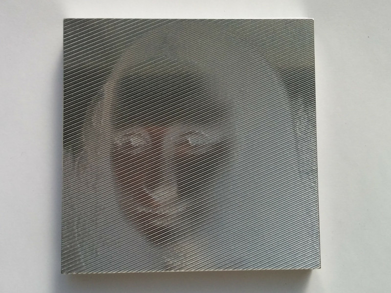 picture of Mona Lisa cut on aluminum (front)